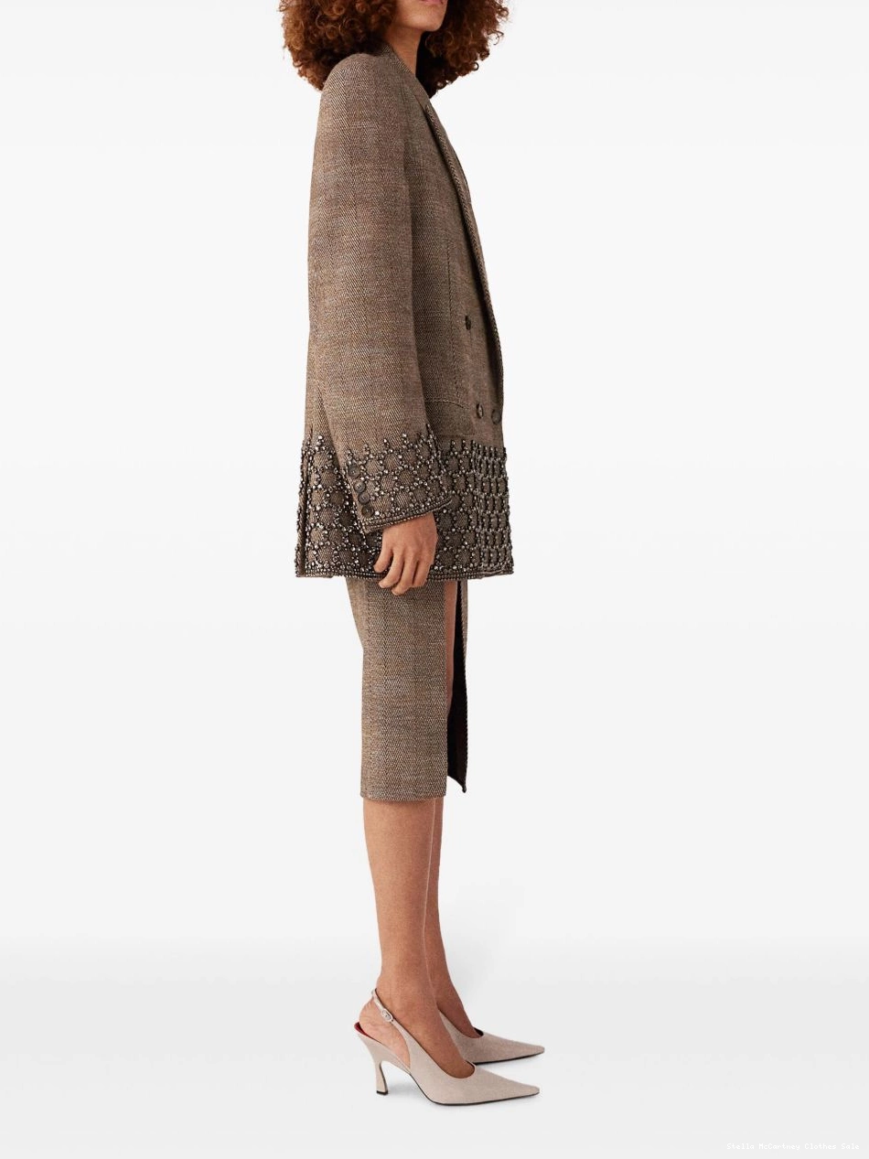 Cheap Cage Crystal Oversized jacket Stella McCartney Blazer Women 0708